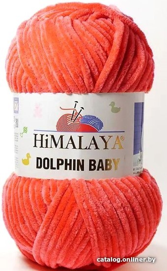 

Пряжа для вязания Himalaya Dolphin Baby 80312 (морковный)