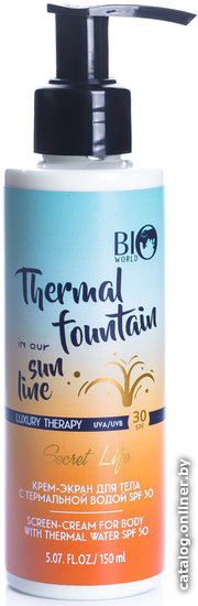 

Крем солнцезащитный Bio World Крем-экран Thermal Fountain SPF30 150 мл