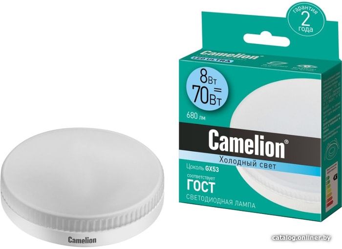 

Светодиодная лампочка Camelion LED8-GX53 8 Вт 4500 К