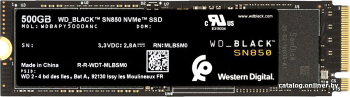 

SSD WD Black SN850 NVMe 500GB WDBAPY5000ANC