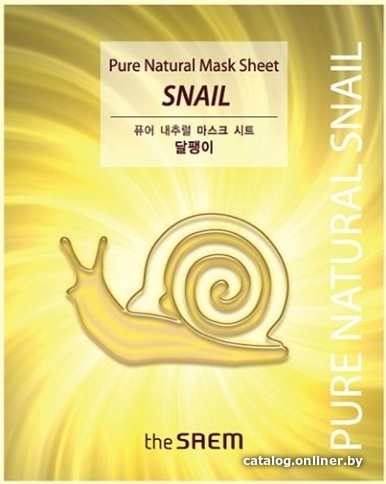 

The Saem Маска для лица тканевая Natural Mask Sheet Snail (20 мл)