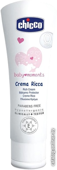 

Крем детский Chicco Baby Moments детский увлажняющий с витамином Е 100 мл