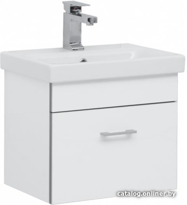 

Aquanet Тумба Верона 50 00254066 с умывальником Moduo Slim (белый)
