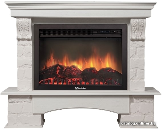 

Портал Firelight Forte 30S (камень белый/шпон беленый дуб)
