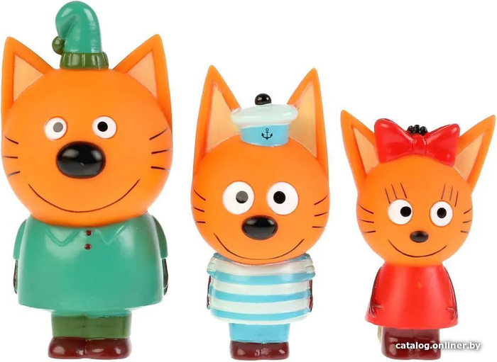 

Набор игрушек для ванной Капитошка Три Кота. Компот, Коржик, Карамелька STC3-TC