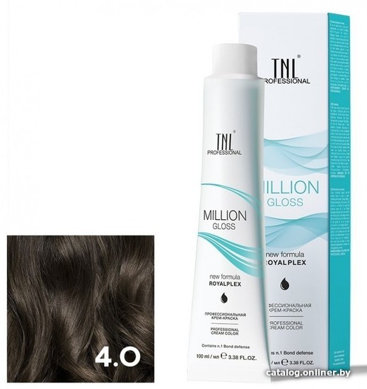 

Крем-краска для волос TNL Professional Million Gloss 4.0 100 мл