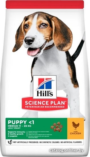 

Сухой корм для собак Hill's Science Plan Puppy Medium с курицей 800 г