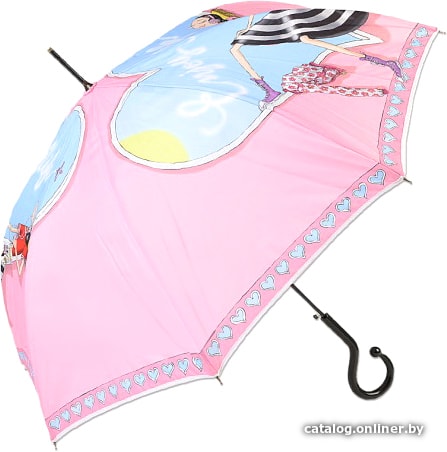 

Зонт-трость Moschino 262-61Auton Olivia enjoy life long Pink