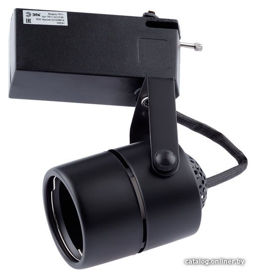 

Трековый светильник ЭРА TR11-GU10 BK Б0044270