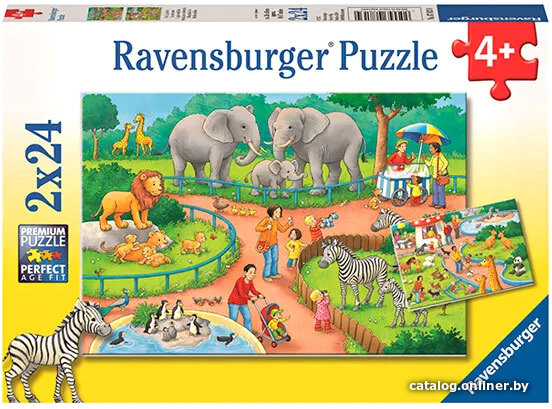 

Набор пазлов Ravensburger День в Зоопарке R07813 (48 эл)