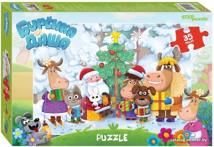

Мозаика/пазл Step Puzzle Буренка Даша (35 эл.)