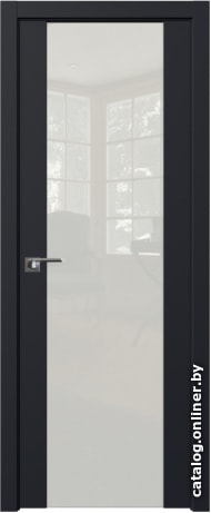 

Межкомнатная дверь ProfilDoors 110U 70x200 (черный матовый, стекло lacobel белый лак)