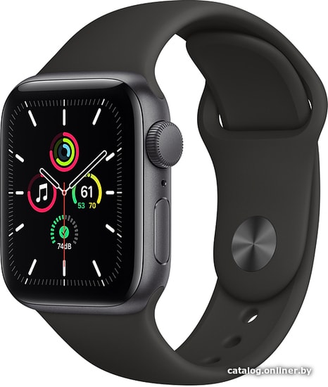 

Умные часы Apple Watch SE 40 мм Воcстановленный by Breezy, грейд B (алюминий серый космос/черный спортивный)
