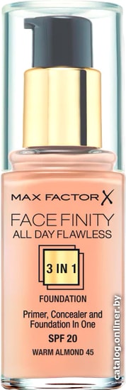 

Тональная основа Max Factor Facefinity All Day Flawless 3 В 1 (тон 45)