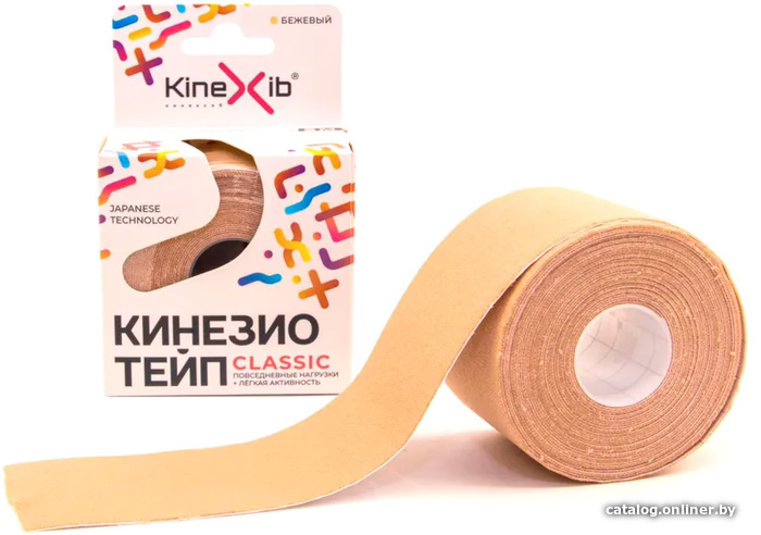 

Тейп Kinexib Classic 5 см x 5 м (бежевый)