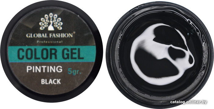 

Гель-краска Global Fashion Color Gel Pinting Black 5 мл