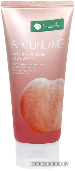 

Welcos Скраб для тела Around Me Natural Scrub Peach Body Wash 200 мл