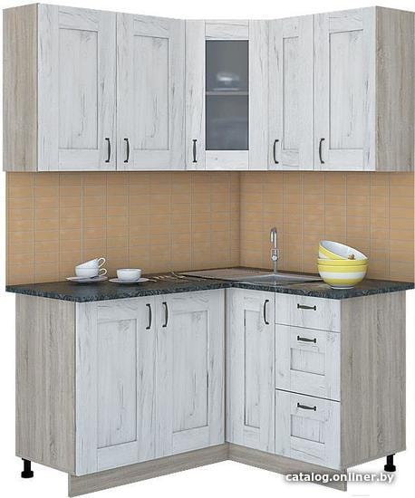 

Готовая кухня Интерлиния Мила Хольц 14x13 (дуб белый)