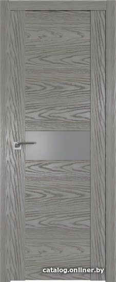 

Межкомнатная дверь ProfilDoors 2.05N (дуб sky denim, стекло серебряный лак)
