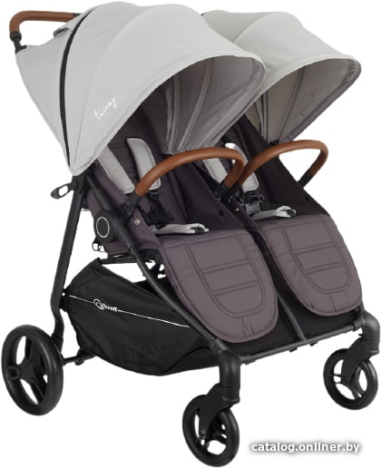 

Коляска прогулочная «книга» Rant Twinny RA151 (soft grey)