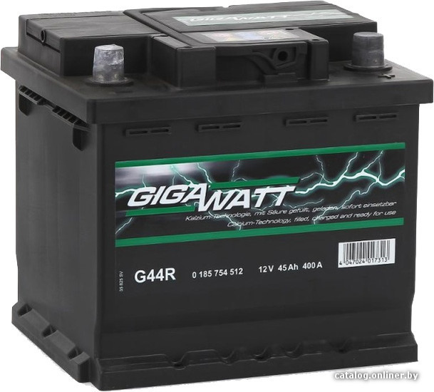 

Автомобильный аккумулятор GIGAWATT G44R (45 А·ч)