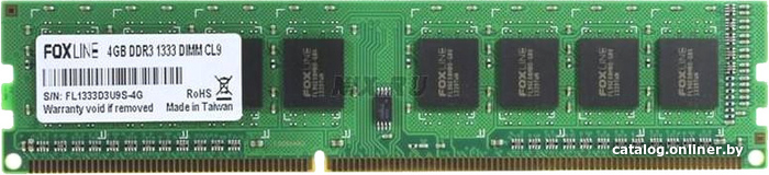 

Оперативная память Foxline 4GB DDR4 PC4-17000 [FL2133D4U15-4G]
