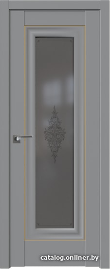 

Межкомнатная дверь ProfilDoors 24U 60x200 (манхэттен/кристалл графит/золото)