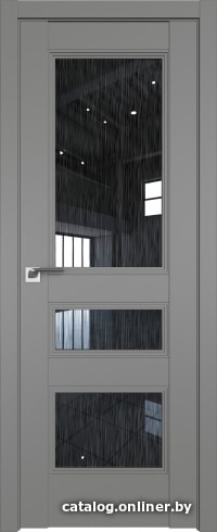 

Межкомнатная дверь ProfilDoors 69U 90x200 (грей, стекло дождь черный)