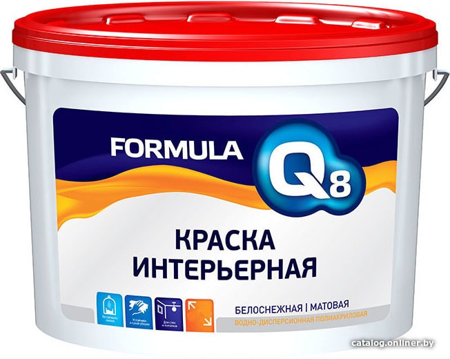 

Краска Formula Q8 Интерьерная 3 кг (белый)