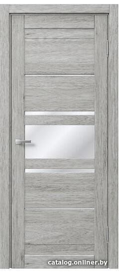 

Межкомнатная дверь MDF-Techno Dominica 131 50x200 (Magic серебро, стекло лакобель белый)