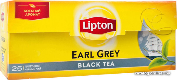 

Черный чай Lipton Earl Grey 25 шт