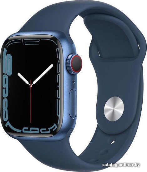 

Умные часы Apple Watch Series 7 LTE 45 мм (алюминий синий/синий омут спортивный)