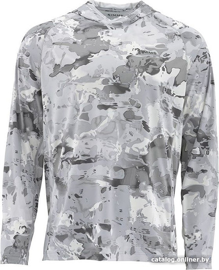 

Футболка Simms SolarFlex Hoody Print (XXL, cloud camo grey)