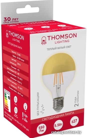 

Светодиодная лампочка Thomson Filament G80 TH-B2380