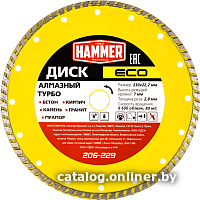 

Отрезной диск алмазный Hammer Eco 206-229