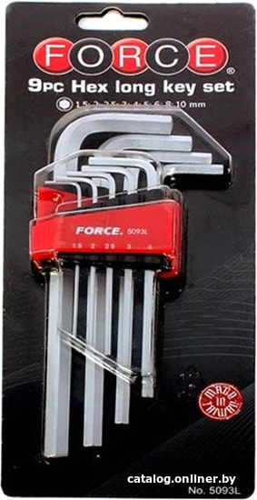 

Набор ключей Force 5093L (9 предметов)
