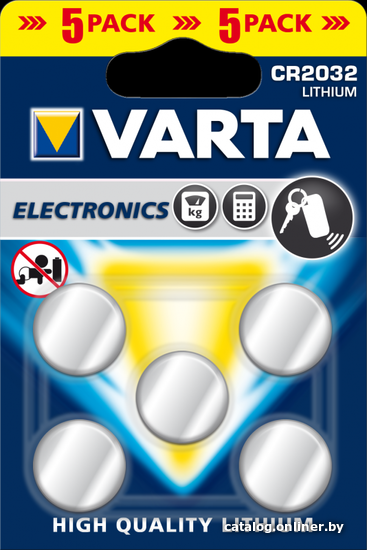 

Батарейка Varta CR2032 5 шт.