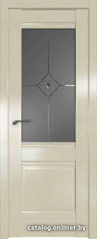 

Межкомнатная дверь ProfilDoors 2X 90x200 (эш вайт/стекло графит с прозрачным фьюзингом)