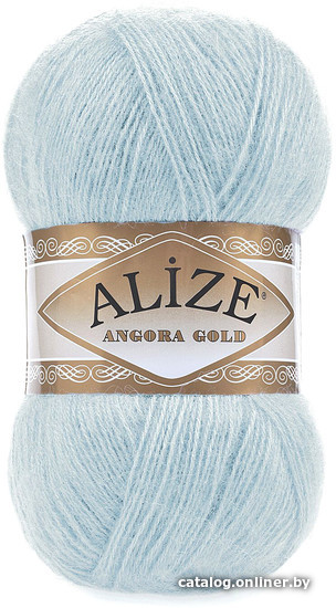 

Пряжа для вязания Alize Angora gold 114 (550 м, мята)