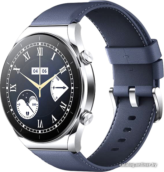 

Умные часы Xiaomi Watch S1 (серебристый/синий, международная версия)