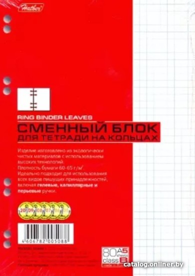 

Сменный блок листов Hatber 80СБ5В1_02449 (80 л)
