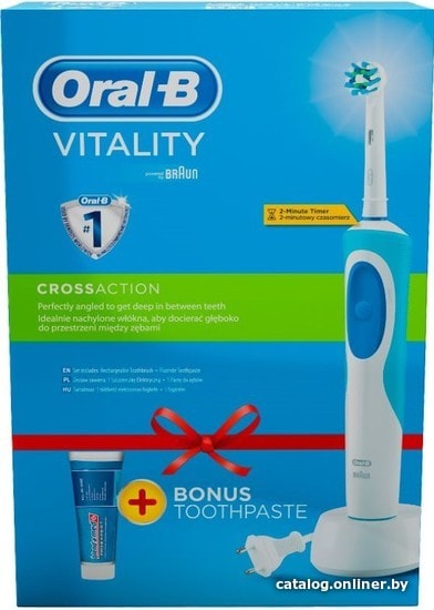 

Электрическая зубная щетка Oral-B Vitality Cross Action (D12.513) + Toothpaste