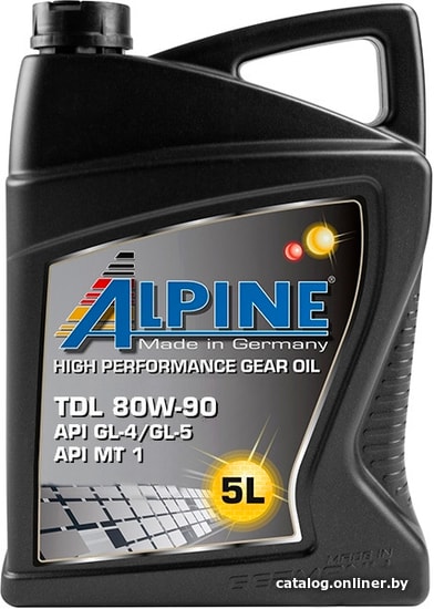 

Трансмиссионное масло Alpine TDL 80W-90 GL-4/GL-5 5л