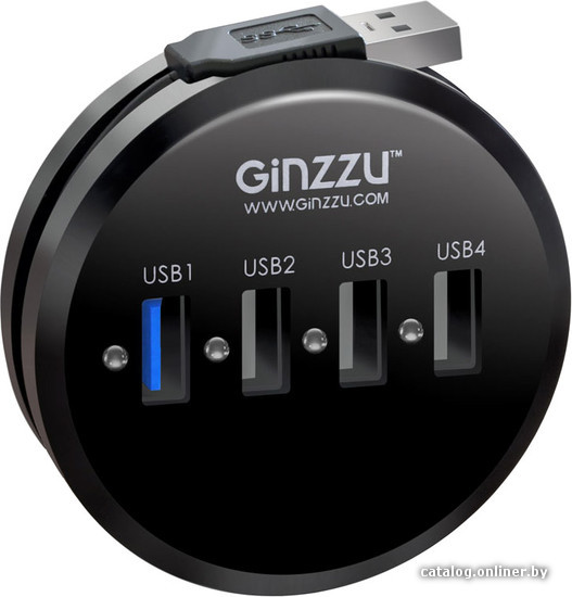 

USB-хаб Ginzzu GR-314UB