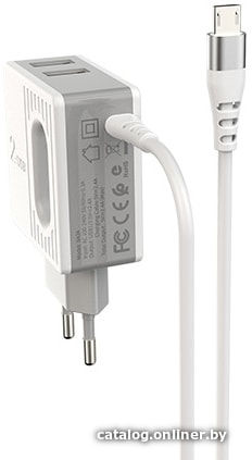 

Сетевое зарядное Borofone BA34 MicroUSB (белый)