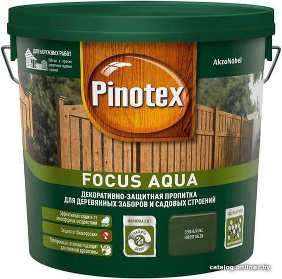 

Пропитка Pinotex Focus Aqua 5 л (зеленый лес)