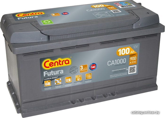 

Автомобильный аккумулятор Centra Futura CA1000 (100 А·ч)