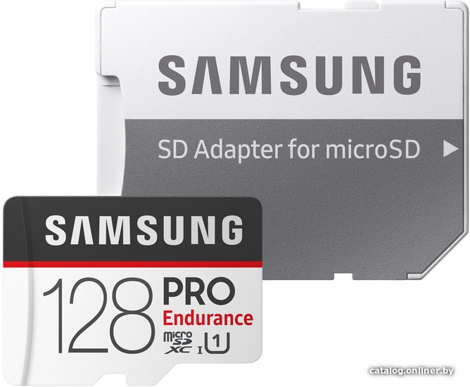 

Карта памяти Samsung PRO Endurance microSDXC 128GB + адаптер