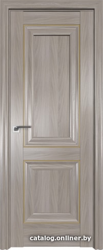 

Межкомнатная дверь ProfilDoors 27X 60x200 (орех пекан/молдинг золото)