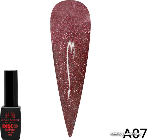 

Гель-лак Global Fashion Disco Gel Polish (тон A07) 8 мл